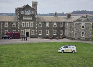Corn on the Comms Van and castle