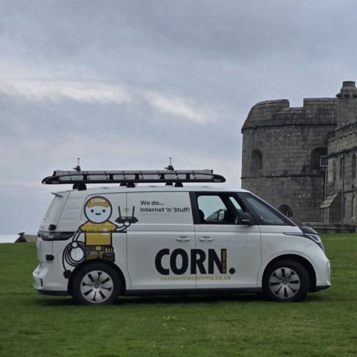 corn on the comms van